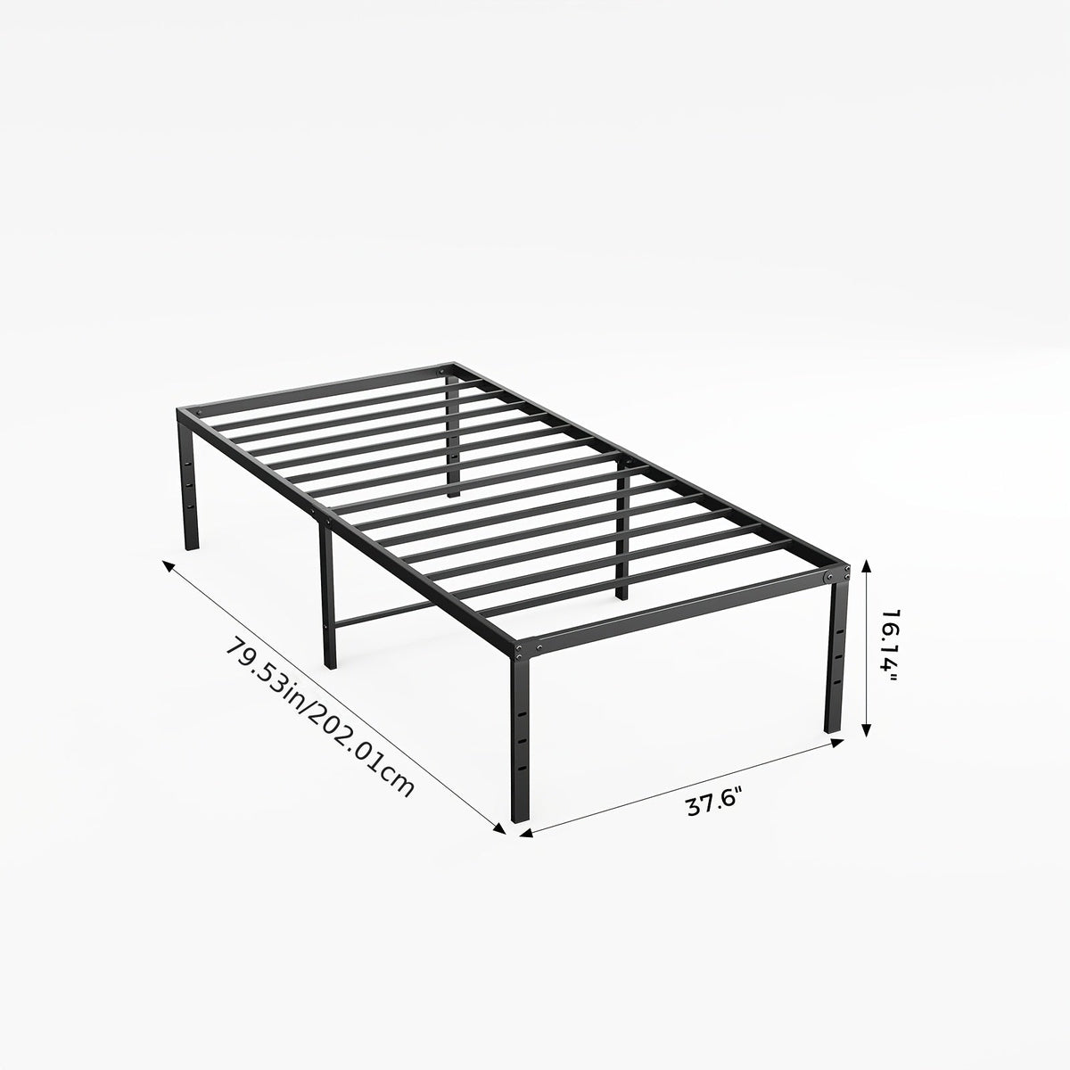 Bed Frame shown in the Twin XL(16IN) option