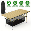 Metal Folding Table, Portable Fold-Up Table for Work, Display, and Everyday Use in Patio