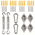 Metal Shade Sail Hardware Kit for Outdoor Shade and Protection