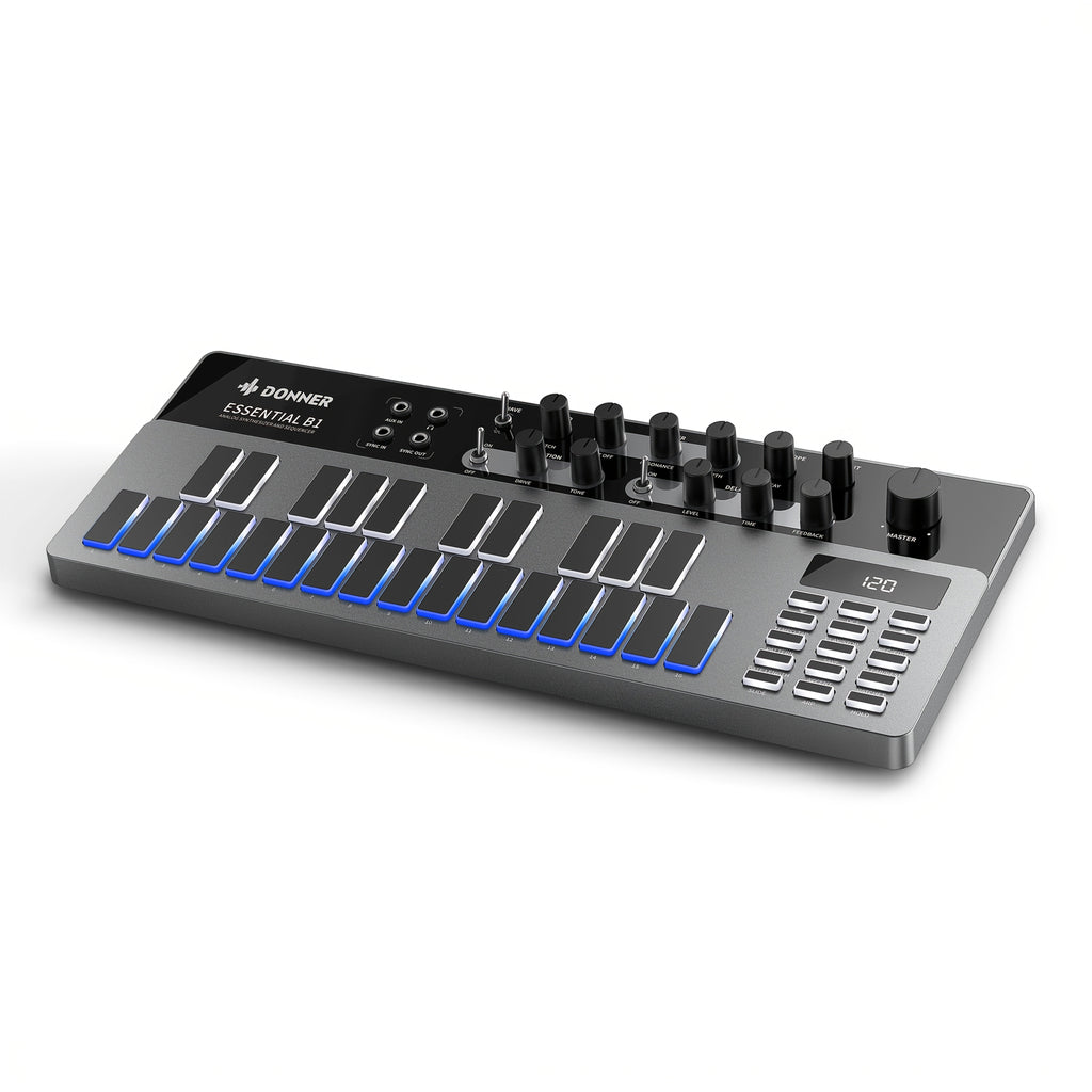 MIDI Pad Controller, Donner, Sequencer, Bass for Music Production