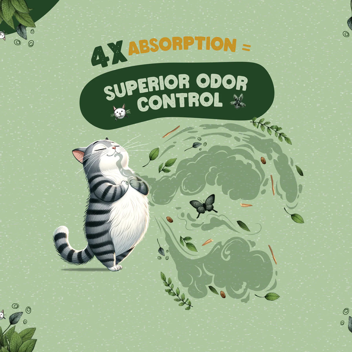Infographic: Catalyst's 4X absorption delivers superior odor control