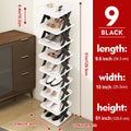 Shoe Rack Narrow Modular Organizer with 6-Tier or 9-Tier Stackable Design and Tool-Free Assembly