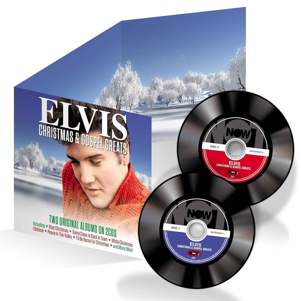 Music CD Album – Elvis Presley – Christmas & Gospel Greats, Two Original Albums on 2 CDs Physical Disc for Home Listening & Music…