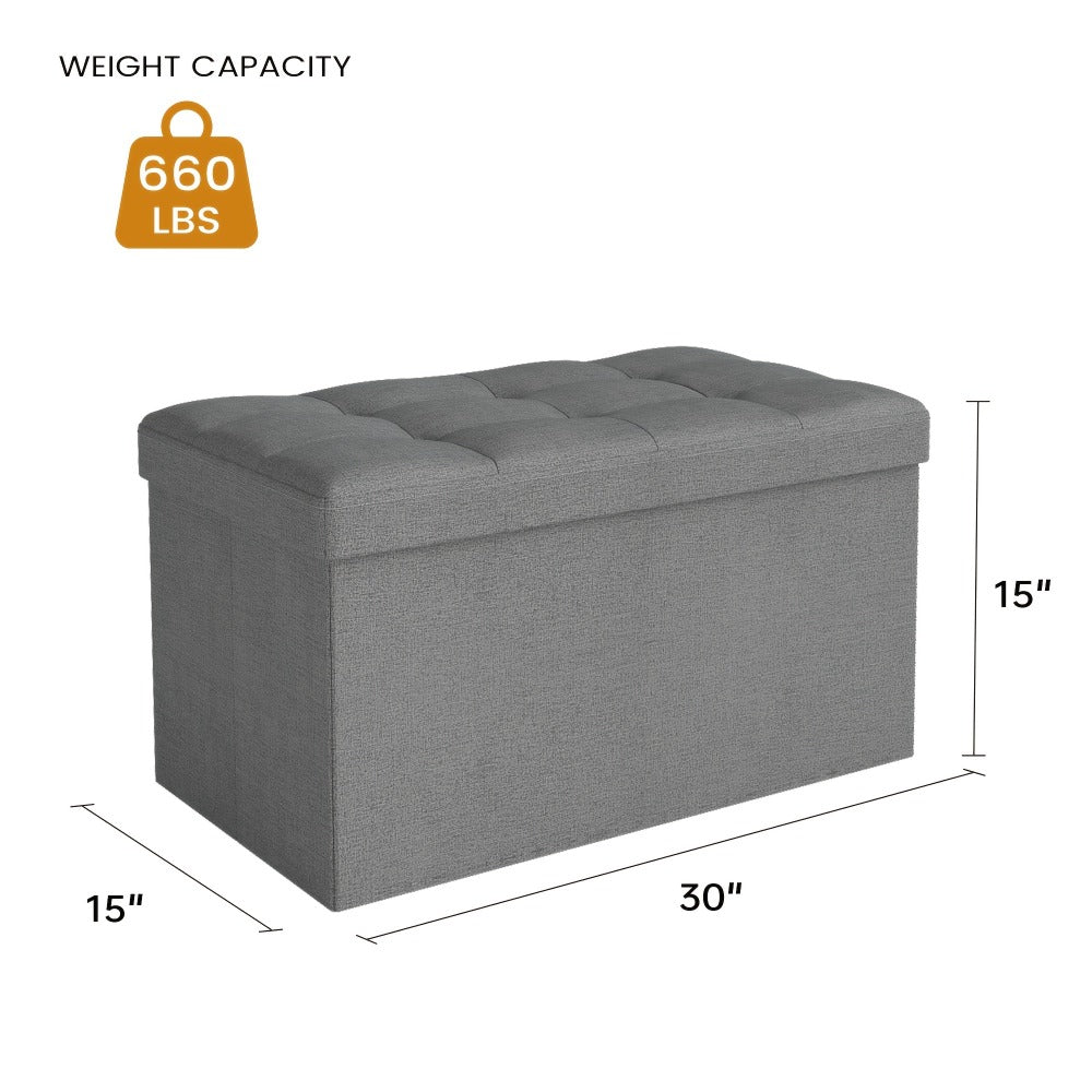 Ottoman Bench with Padded Seat for Comfortable Everyday Seating detail image - detail view 8