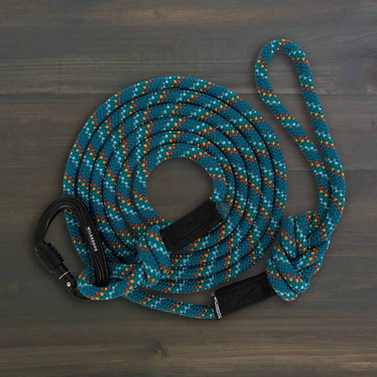 Rope dog leash with locking carabiner for outdoor walks - S84-DOG-P01-V003