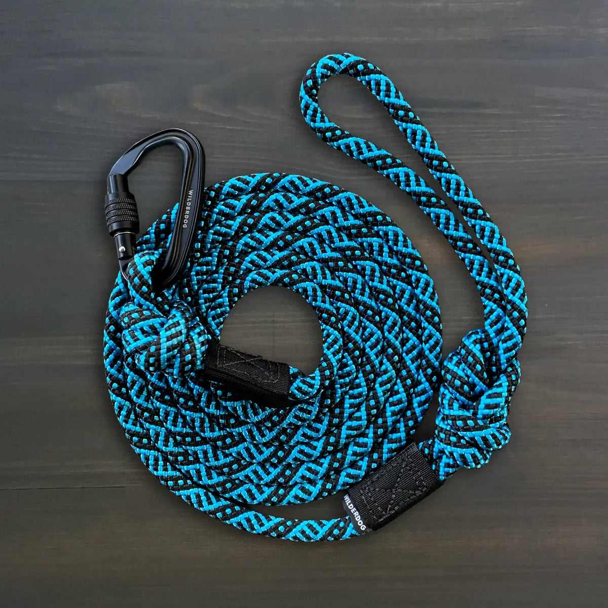 Rope dog leash with locking carabiner for outdoor walks - S84-DOG-P01-V019