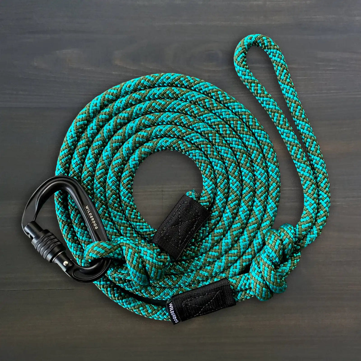 Rope dog leash with locking carabiner for outdoor walks - S84-DOG-P01-V015