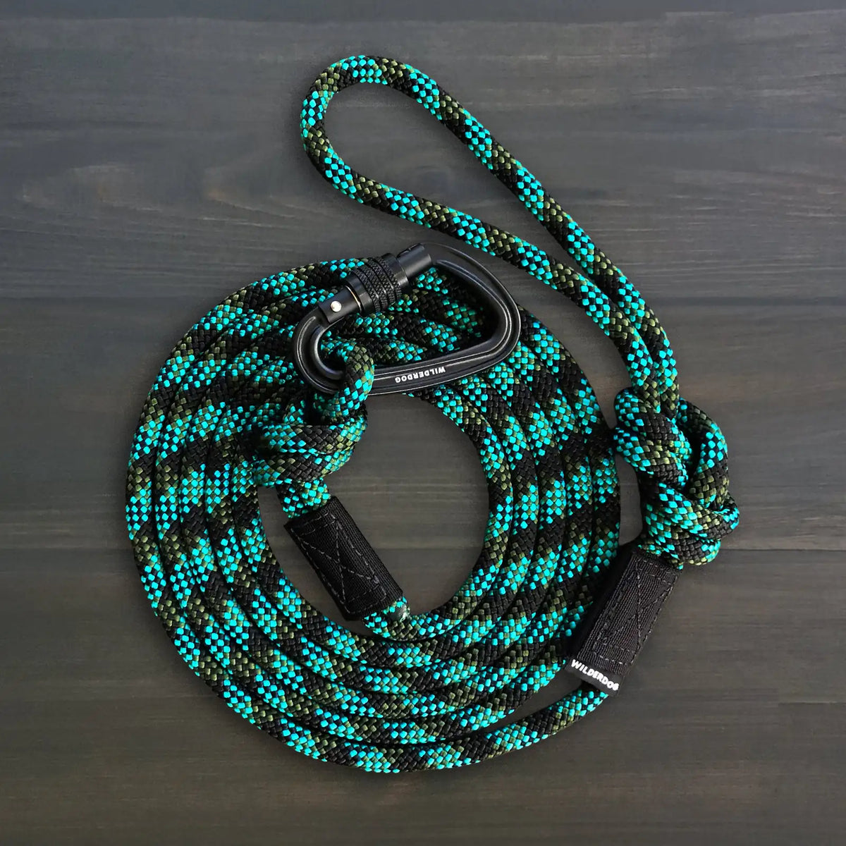 Rope dog leash with locking carabiner for outdoor walks - S84-DOG-P01-V011
