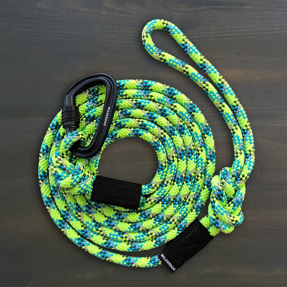 Rope dog leash with locking carabiner for outdoor walks - S84-DOG-P01-V013