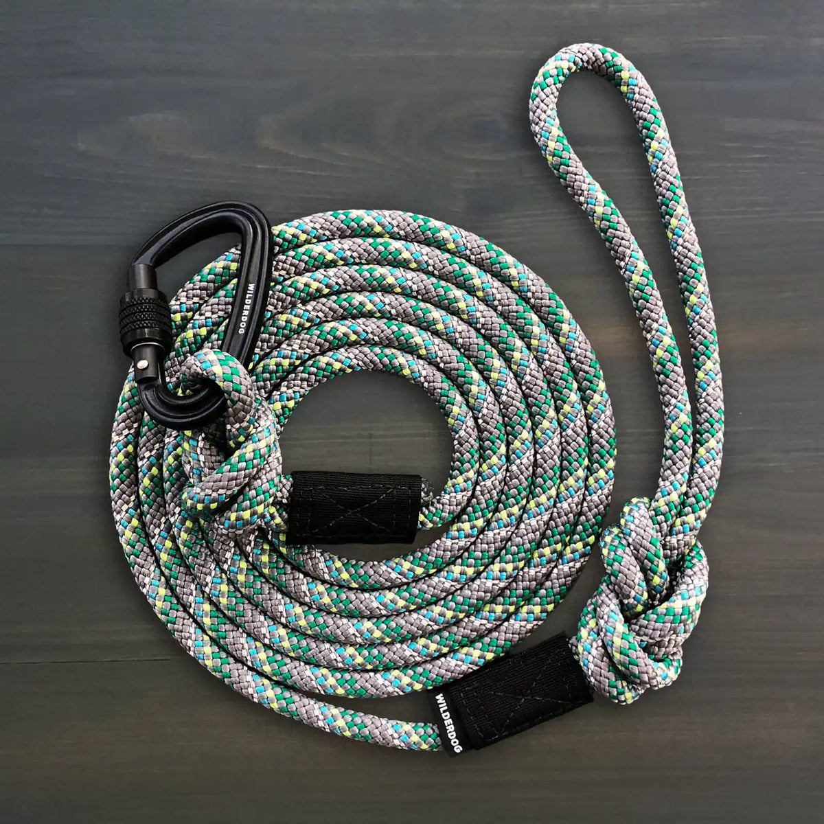 Rope dog leash with locking carabiner for outdoor walks - S84-DOG-P01-V017
