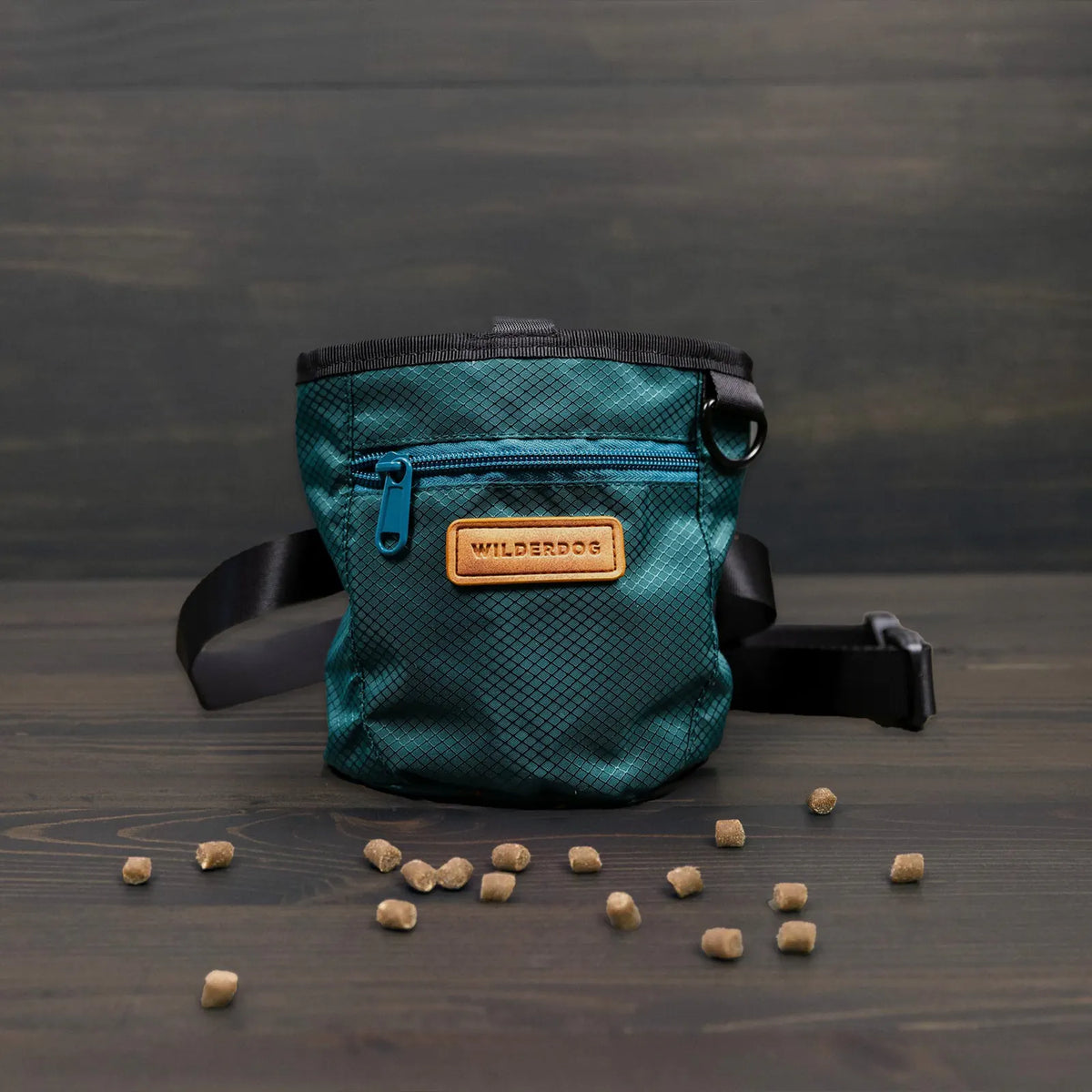 Dog training treat pouch with magnetic and zip closures - S84-DOG-P04-V002