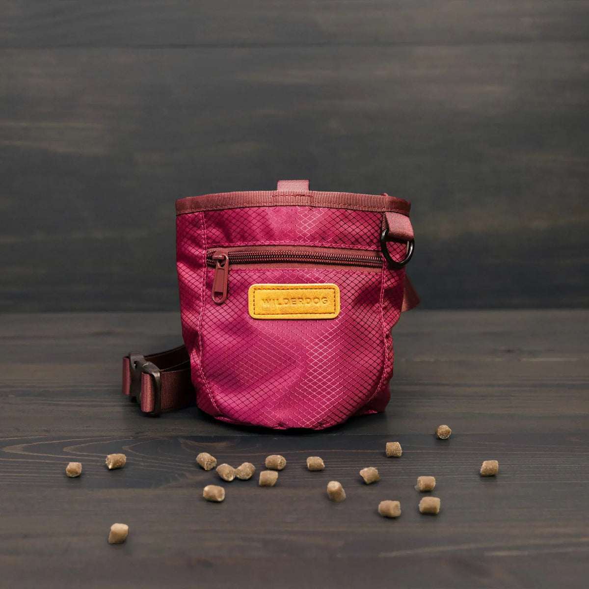 Dog training treat pouch with magnetic and zip closures - S84-DOG-P04-V003
