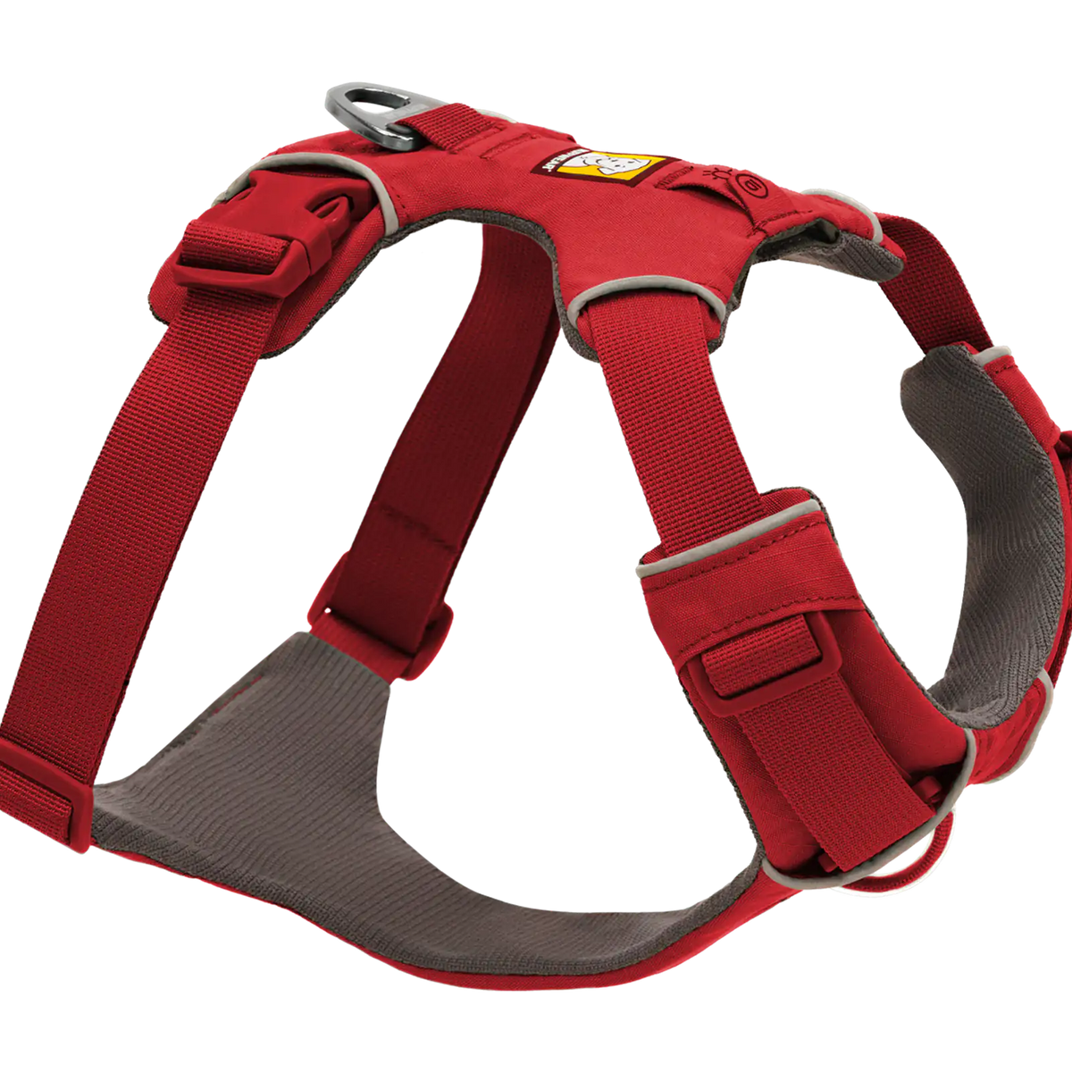 Padded Dog Harness for Daily Walks with Front and Back Leash Attachment Points and Reflective Trim, XXSmall / Red Canyon (625) / New