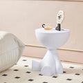 Nightstand Bear-Shaped Plastic Side Table with Recessed Top, Cup Holder and Five Color Options