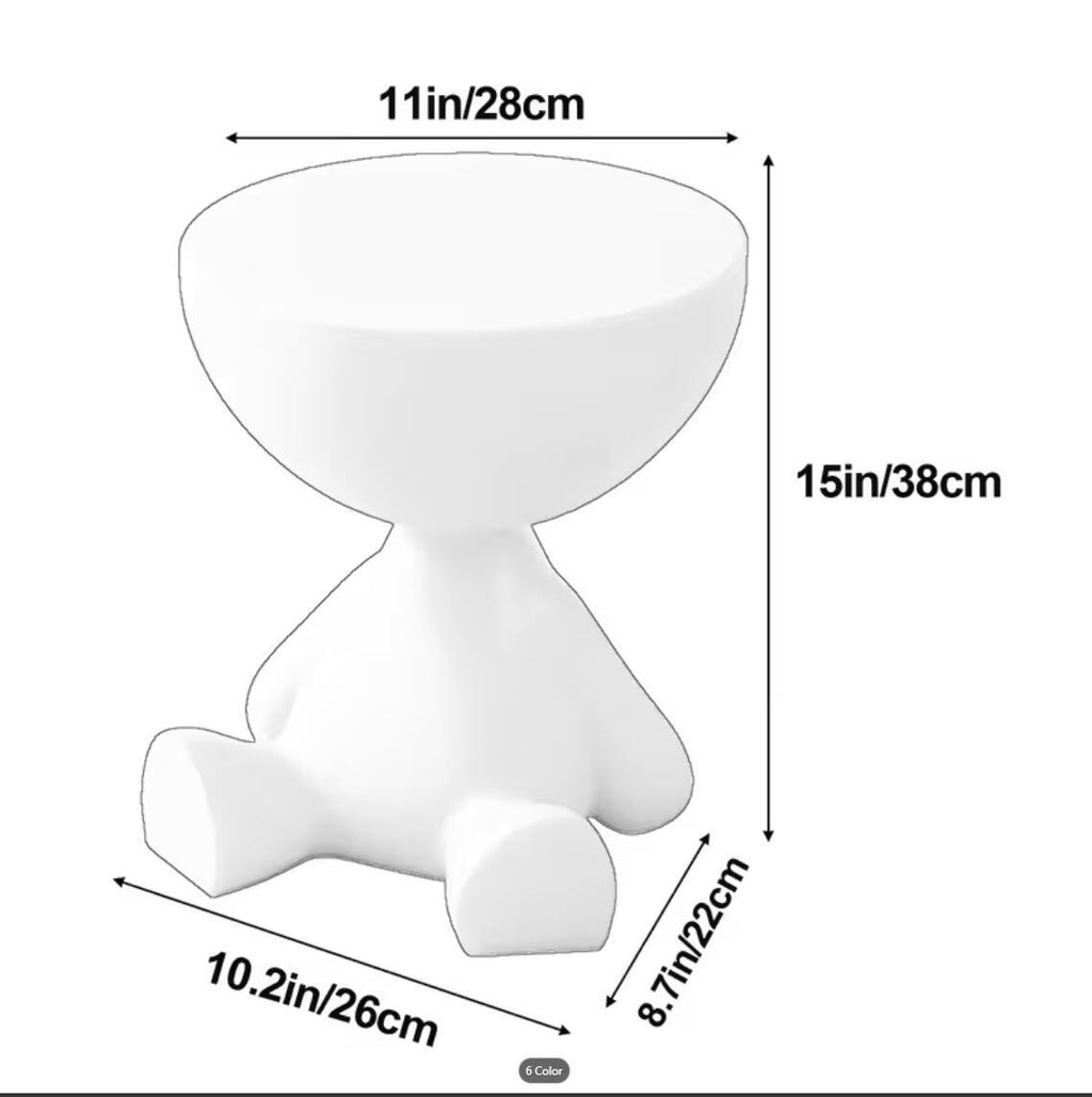 Plastic Nightstand with Side Table and Cup Holder for Bedroom detail image - detail view 12