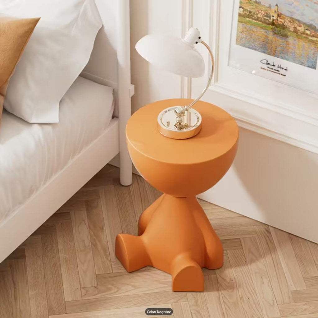 Plastic Nightstand with Side Table and Cup Holder for Bedroom detail image - detail view 13