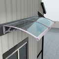 Polycarbonate Window Awning with UV Protection and Modular Design for Patio