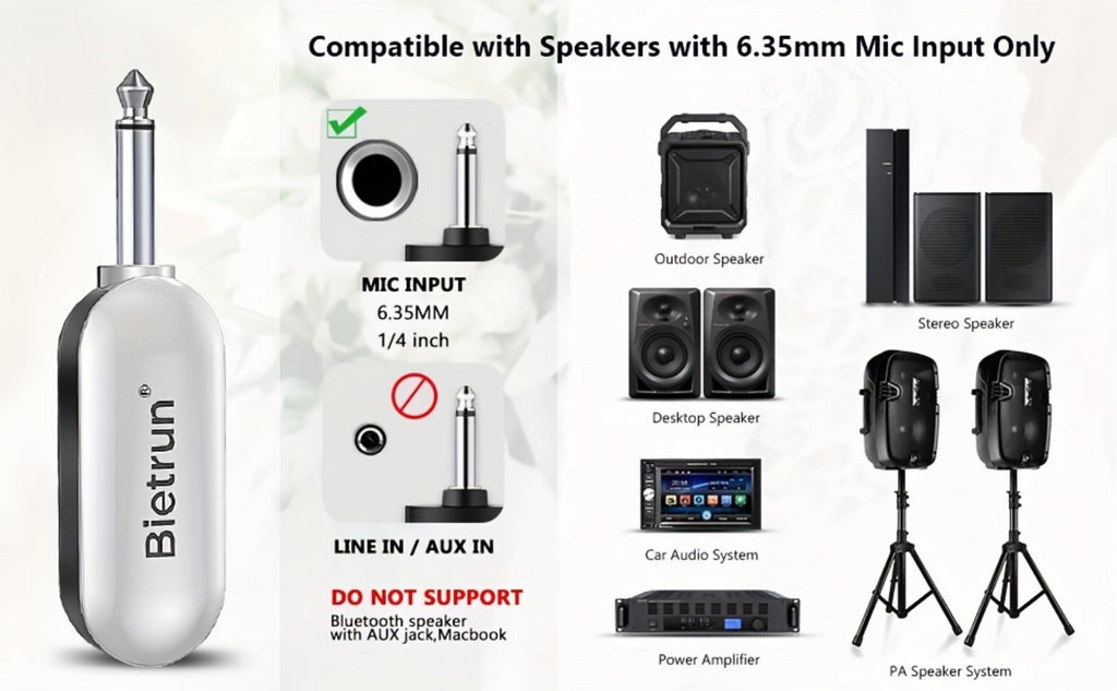 Portable PA Speaker, 165ft, Wireless, USB, Microphone, Headset for Parties and Karaoke detail image - detail view 12