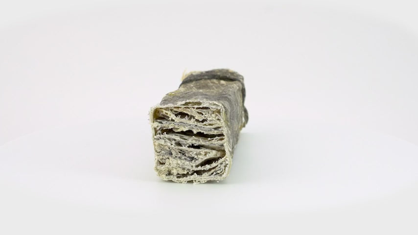 Air-Dried Cod Skin Dog Chew Sticks product video