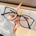 Reading Glasses Cat-Eye TR90 Full-Rim Frames, Black/Tawny Colors and Four Strengths with Multiple Strength and Color Options