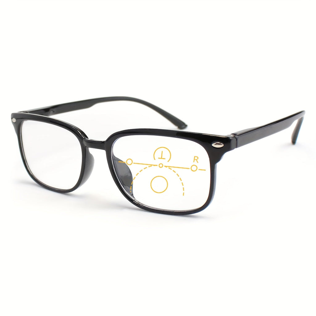 Reading Glasses - Small Rectangle Spring Hinge Lightweight PC Lens Unisex Classic Stylish - product detail view 14