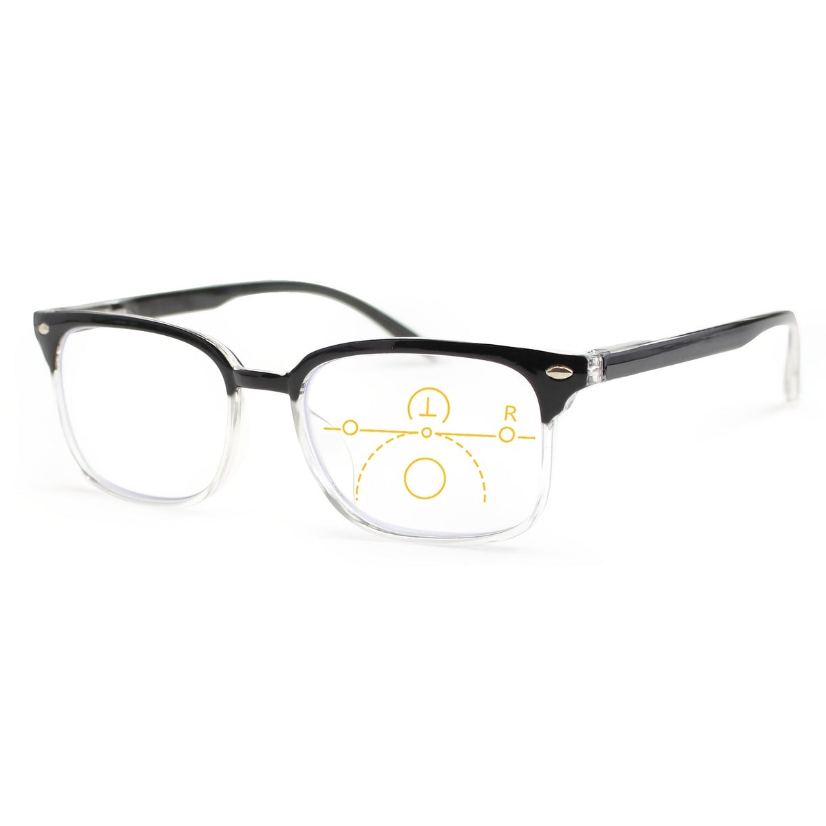 Reading Glasses - Small Rectangle Spring Hinge Lightweight PC Lens Unisex Classic Stylish - product detail view 15