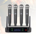 Recording Microphone Four-Channel Wireless System with Handheld, Headset and Lavalier Options