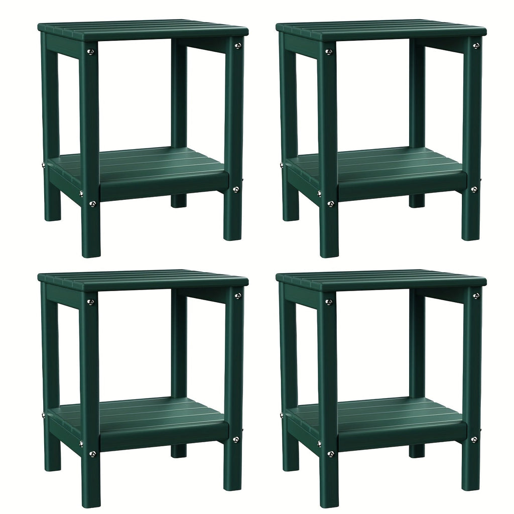 Outdoor Side Table shown in the Forest, 4pcs option