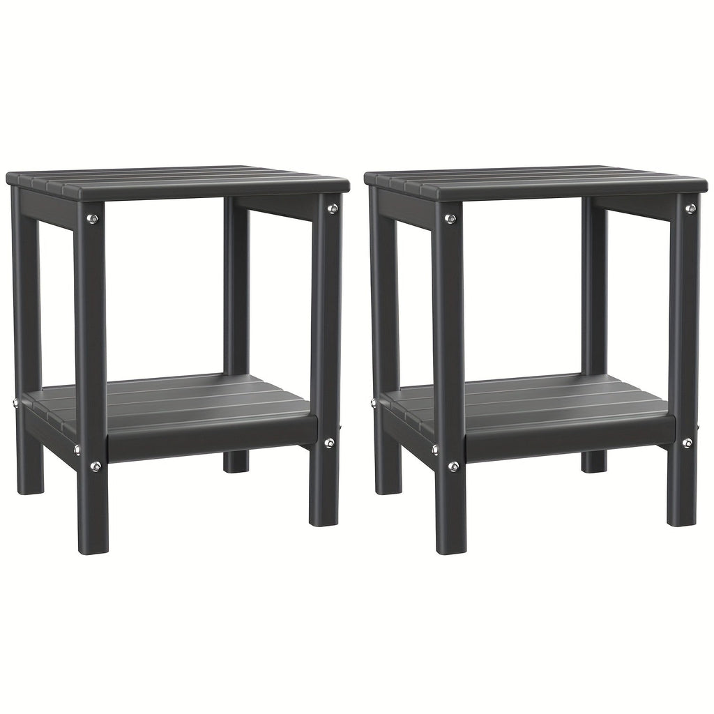 Outdoor Side Table shown in the Gray, 2pcs option