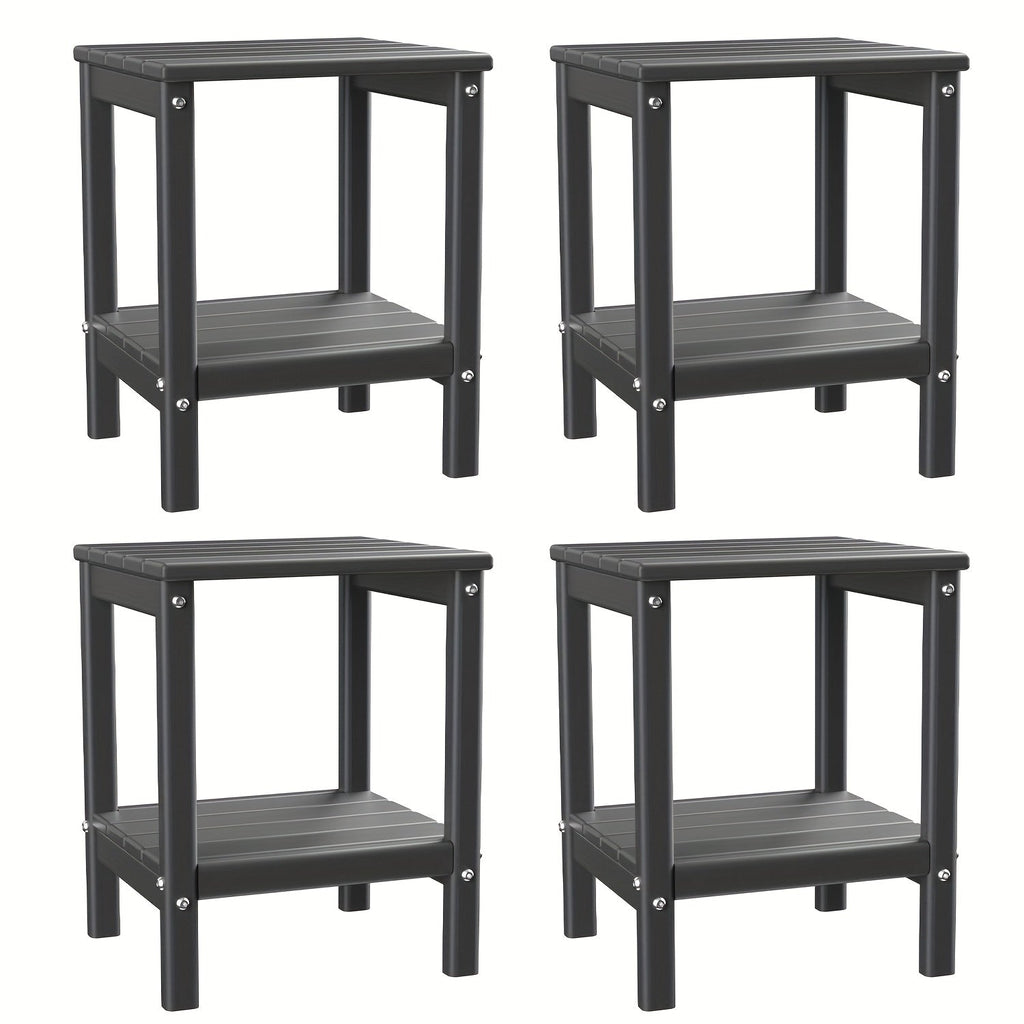 Outdoor Side Table shown in the Gray, 4pcs option