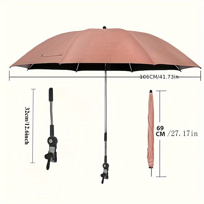 Rectangular Outdoor Umbrella with 360° Swivel and Multiple Color Options