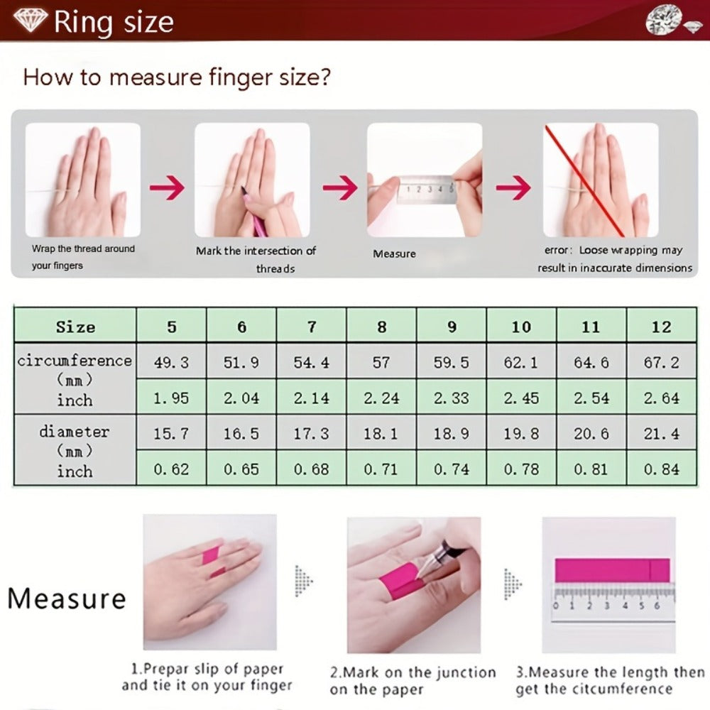 Rings for Women - 925 Sterling Silver Ring for - Blue & White Synthetic Zirconia Stone - product detail view 4