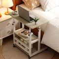 Rolling Laptop Desk with Adjustable Height and Rolling Wheels for Bedroom