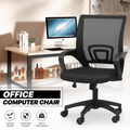 Office Chair Mid-Back Mesh Design with 3-Inch Sponge Seat, Tilt-Tension Control and Color or Bulk-Pack Options