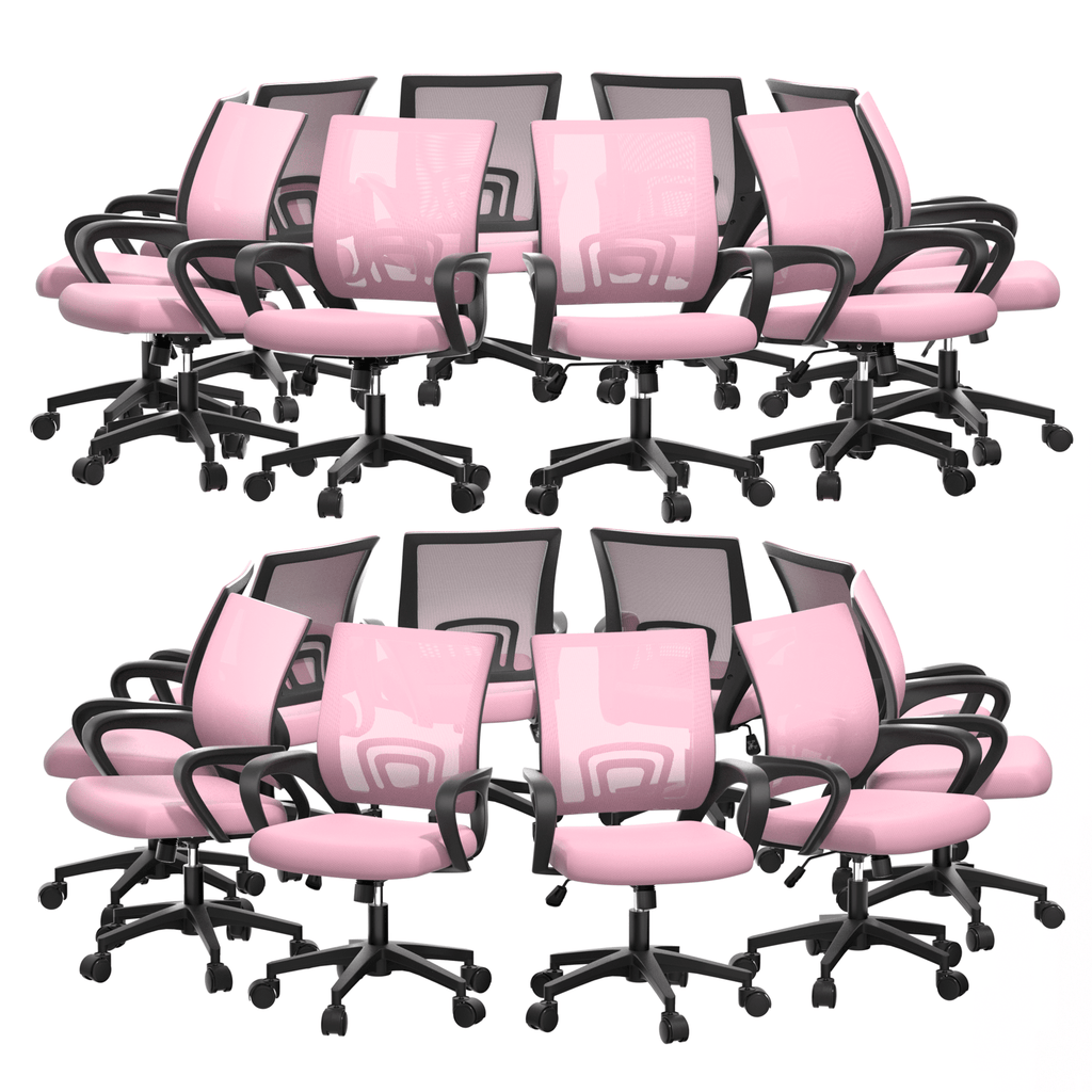 Office Chair shown in the Pink - 20 Pcs option