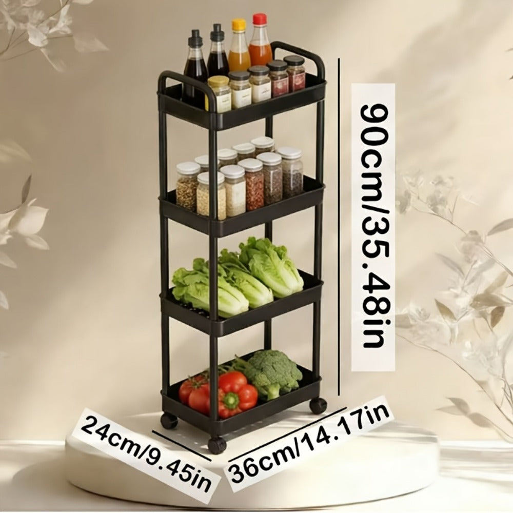Rolling Storage Cart with Rolling Wheels for Organized Everyday Storage detail image - detail view 11