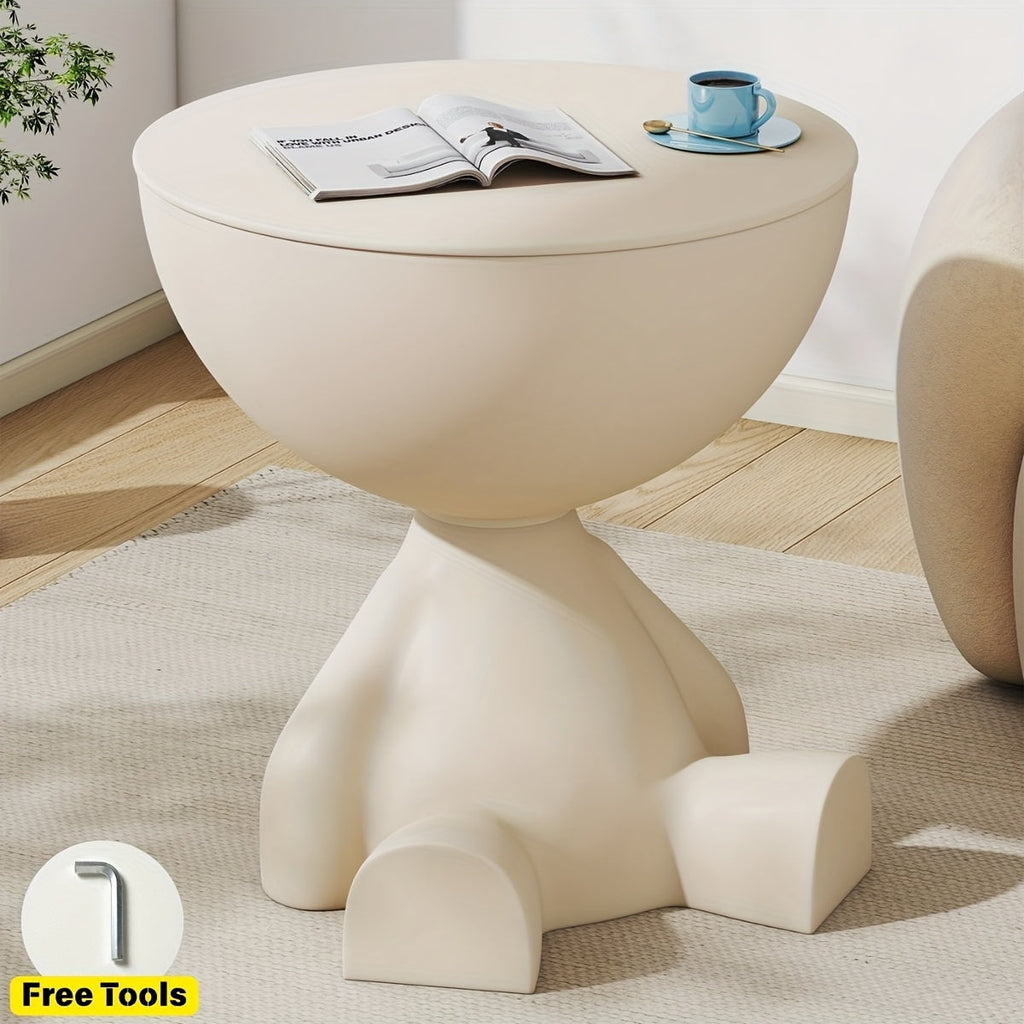 End Table shown in the Off White option