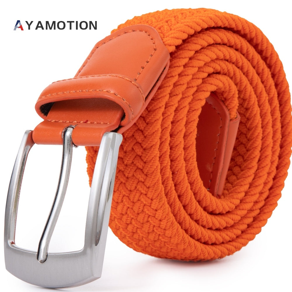 Men's Belt - Elastic Ratchet for Women Stretch Braided Woven Automatic Buckle 32-Click - product detail view 42