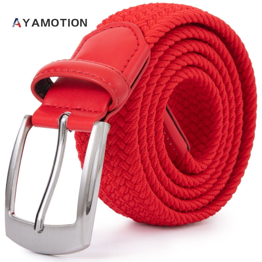 Men's Belt - Elastic Ratchet for Women Stretch Braided Woven Automatic Buckle 32-Click - product detail view 51