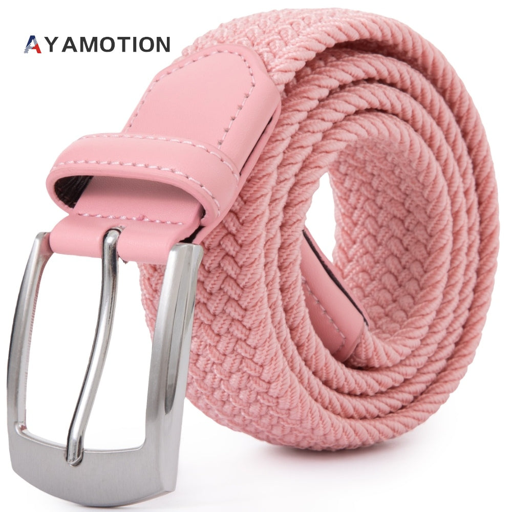 Men's Belt - Elastic Ratchet for Women Stretch Braided Woven Automatic Buckle 32-Click - product detail view 52