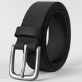 Men's Belt – Genuine Leather Belt Handmade Full Grain Casual Everyday Jeans Belt Stainless Steel Buckle Black