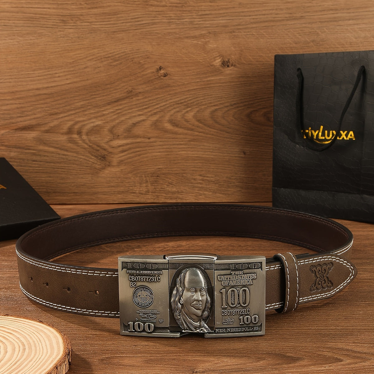 Men's Belt - Lighter for Detachable Western Cowboy Printed with Built-In Lighter - product detail view 24
