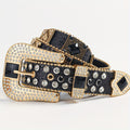 Women's Belt – Punk Rhinestone Belt | Rock & Roll Inlaid Crystal Waist Belt | European American Style Studded