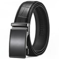 Men's Belt – Ratchet Belt Premium Leather Slide Belt Automatic Click Buckle No-Hole Adjustable 28"-46" Waist