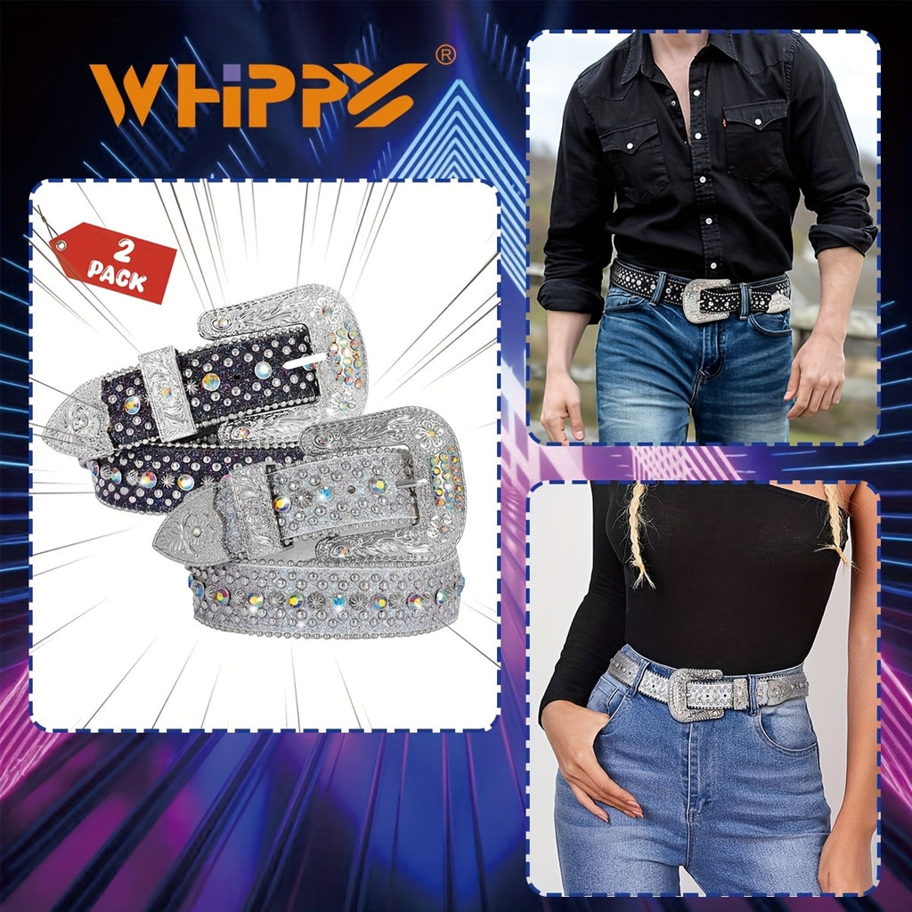 Men's Belt - Rhinestone Bling Waist Chain Body Chain for Women Sparkling Crystal Sequin - product detail view 43