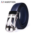 Belt Men’s Bonded Leather Automatic Ratchet, 1.3-Inch Width with Four Colors and Sizes 32-46