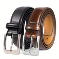 Belt Men’s 2-Pack Genuine Leather Set, 1 3/8-Inch Wide with Four Color Pairs and Sizes 30-50