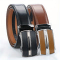 Belt Men’s 2-Pack Genuine Leather Automatic Ratchet with 110-130cm Lengths and 30-44 Inch Waist Fit