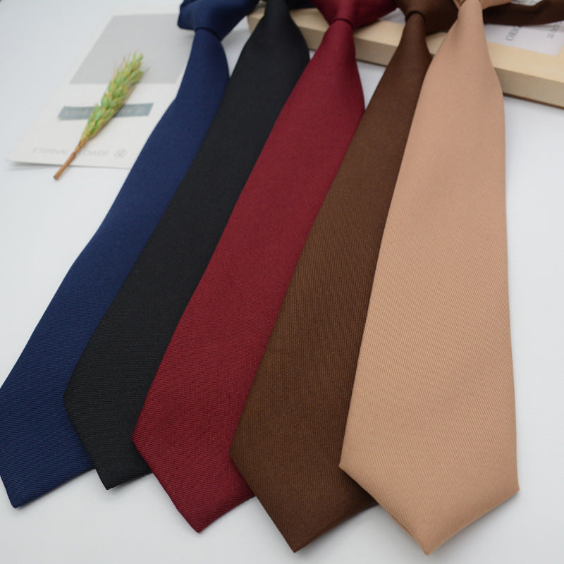 Men's Necktie – Pre-Tied Knotless Adjustable Tie 5 Pack & Women – Academic Style Neckties for Graduation