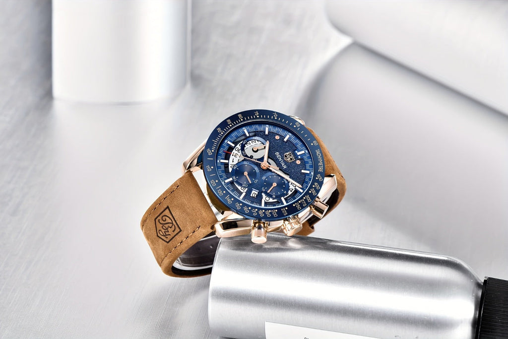 Men's Quartz Watch - BENYAR Luminous Chronograph Analog Big Face Business Sport Casual Fashion - product detail view 18